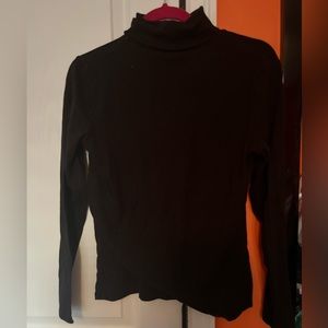 Croft & Barrow plain black turtleneck (size S)